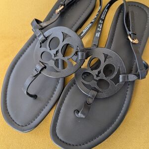 Coach Jaci Black Sandals